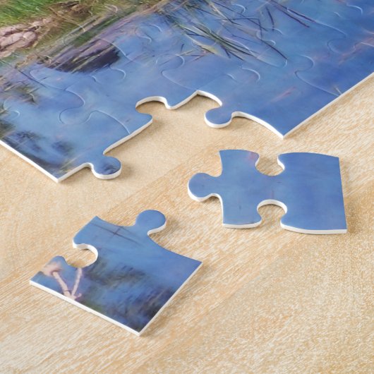 Rinder im Teich Puzzle (Seite)