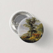 Rinder in der Nähe des Flusses Aelbert Cuyp Button (Vorne & Hinten)