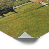 Rinder in der Nähe von Pentyrch Poster (Ecke)