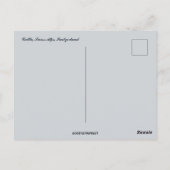 Rinder in der Schweiz Postkarte (Rückseite)