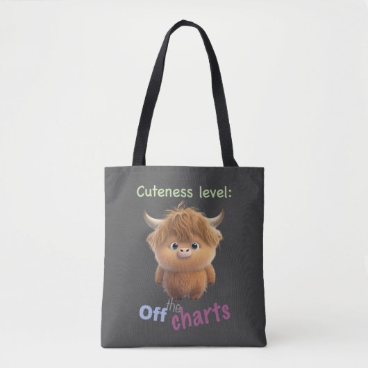 Rinder Kutness Level Niedlich Adortable Funny Zita Tasche (Vorderseite)