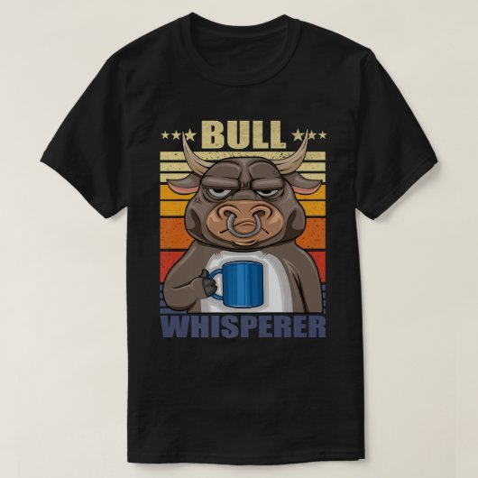 Rinder Rancher Bull Whisperer einer Bulle mit Kaff T-Shirt (Design vorne)