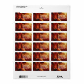 Rinder-Rancher, Metzger oder Rindenfutter Adressaufkleber (Vorne)