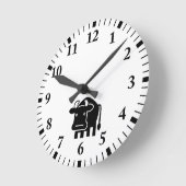 Rinder Runde Wanduhr (Winkel)