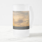 Rinder Sunset Silhouette Mattierte Tasse (VorderseiteRechts)