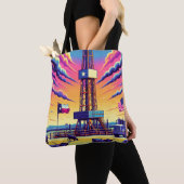 Rinder und Fahnen im Bereich Erdgas Tasche (Von Nahem)