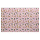 Rinder und Kaffee lila Stoff (Fat Quarter (45,7 x 55,9 cm))