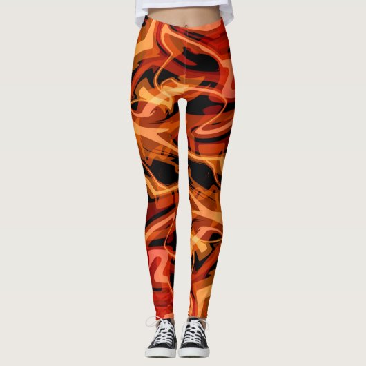 Rinder und Paprikaschoten Leggings (Vorderseite)