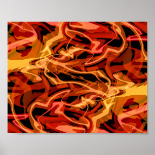 Rinder und Paprikaschoten Poster