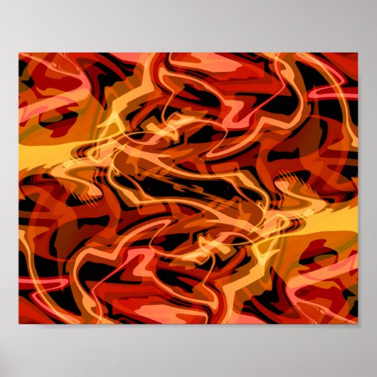 Rinder und Paprikaschoten Poster (Vorne)