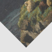 Rinder und Schafe in einer alpinen Landschaft Seidenpapier (Detail)