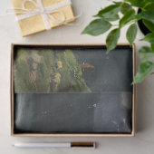 Rinder und Schafe in einer alpinen Landschaft Seidenpapier (Geschenk)