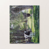 Rinder unter den Bäumen Puzzle (Vertikal)