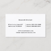 Rinder Visitenkarte (Rückseite)