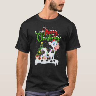 Rinder Weihnachtsdekorationen Weihnachtsmann Rinde T-Shirt