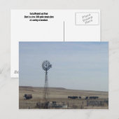 Rinder, Windmühle und Geist Postkarte (Vorne/Hinten)