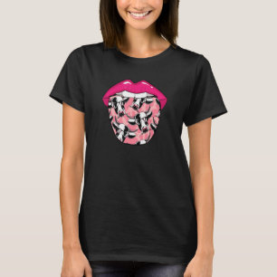 Rinder Zunge Bauer Viehzucht Kuh T-Shirt