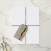 Rinderbestand am Meer (von Eugène Burnand) Geschenkanhänger (Mit Garn)