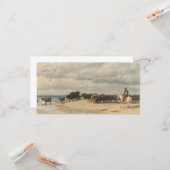Rinderbestand am Meer (von Eugène Burnand) Karte (Vorderseite/Rückseite Beispiel)