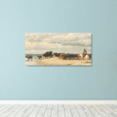 Rinderbestand am Meer (von Eugène Burnand) Leinwanddruck (Insitu (Holzboden))