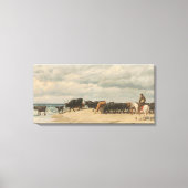 Rinderbestand am Meer (von Eugène Burnand) Leinwanddruck (Vorderseite)