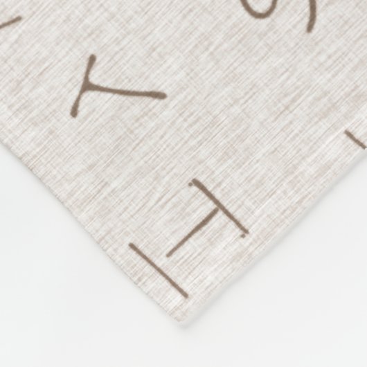 Rinderbrand - beige fleecedecke (Ecke)