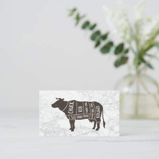 Rinderdiagramm Visitenkarte (Stehend Vorderseite)