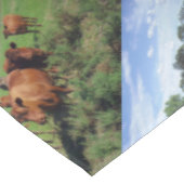 Rinderherde im Land, Tischdecke (Schrägansicht)