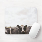 Rinderherde und bewölkter Himmel Mousepad (Mit Mouse)