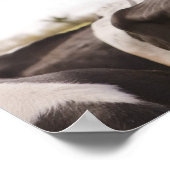 Rinderherde und bewölkter Himmel Poster (Ecke)