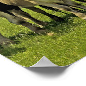 Rinderherde und bewölkter Himmel Poster (Ecke)