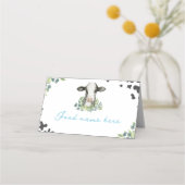 Rinderhütte Geburtstags-Platzkarte Platzkarte (Vorderseite)