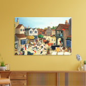 Rindermarkt Mayfair aus dem 18. Jahrhundert Leinwanddruck (Insitu (Wohnzimmer))