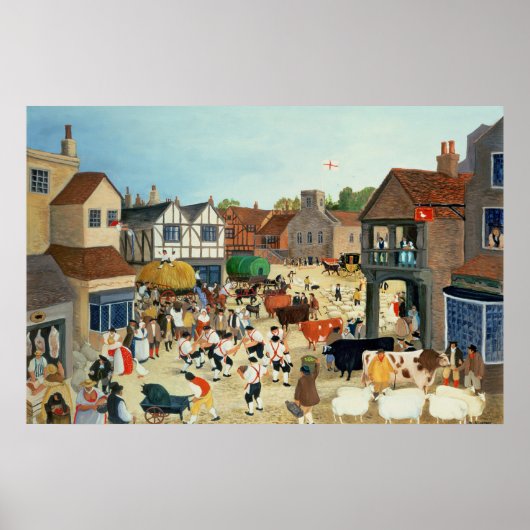 Rindermarkt Mayfair aus dem 18. Jahrhundert Poster (Vorne)