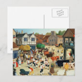 Rindermarkt Mayfair aus dem 18. Jahrhundert Postkarte (Vorne/Hinten)