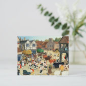 Rindermarkt Mayfair aus dem 18. Jahrhundert Postkarte (Stehend Vorderseite)