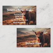 Rinderzuchtbetrieb im Hochland Visitenkarte (Vorne/Hinten)