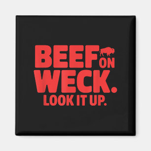 Rindfleisch auf Weck Nachschlagen Lustiges Buffalo Magnet