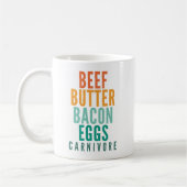 Rindfleisch Butter Bacon Eggs Carnivore Kaffeetasse (Links)