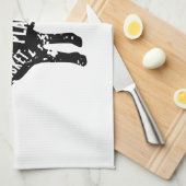 Rindfleisch des Butchers schneidet Kuhdiagramm Küc Geschirrtuch (Viertel Falte)