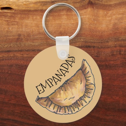Rindfleisch Empanadas Spanisch Lateinamerikanische Schlüsselanhänger (Vorderseite)