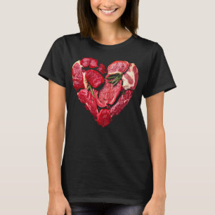 Rindfleisch Fleisch liebt rohe GRILLEN T-Shirt