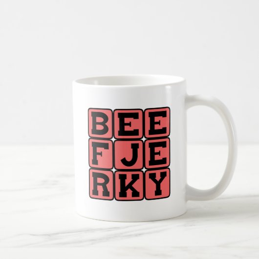 Rindfleisch Jerky, Dehydred Leckerei Kaffeetasse (Rechts)