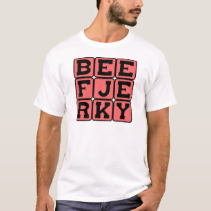 Rindfleisch-Jerky, dehydriertes Leckerli T-Shirt