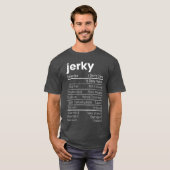 Rindfleisch Jerky Nutrition Fakten Fleisch Lover E T-Shirt (Vorne ganz)
