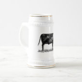 Rindfleisch-Kuh/Färse im Bleistift: Realismus: Bierglas (Vorderseite Links)