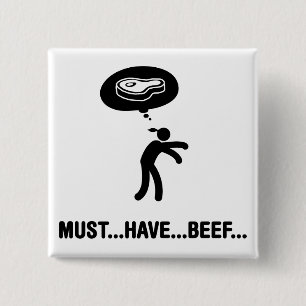 Rindfleisch-Liebhaber Button