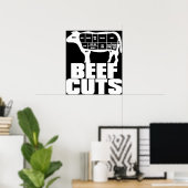 Rindfleisch Poster (Heimbüro)