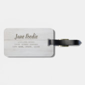 Rindfleisch Roulade mit Kartoffeln und rote Kohlkü Gepäckanhänger (Rückseite horizontal)