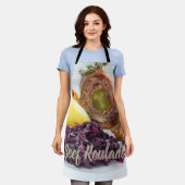 Rindfleisch Roulade mit Kartoffeln und rote Kohlkü Schürze (Getragen)